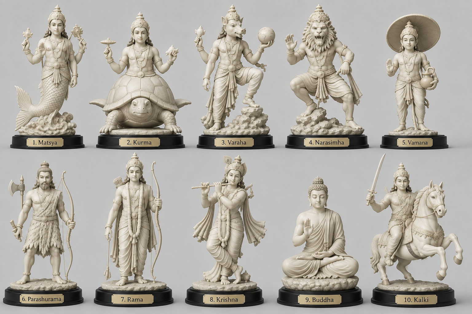 10 avatar figure models 6 inch each single color models set of 10