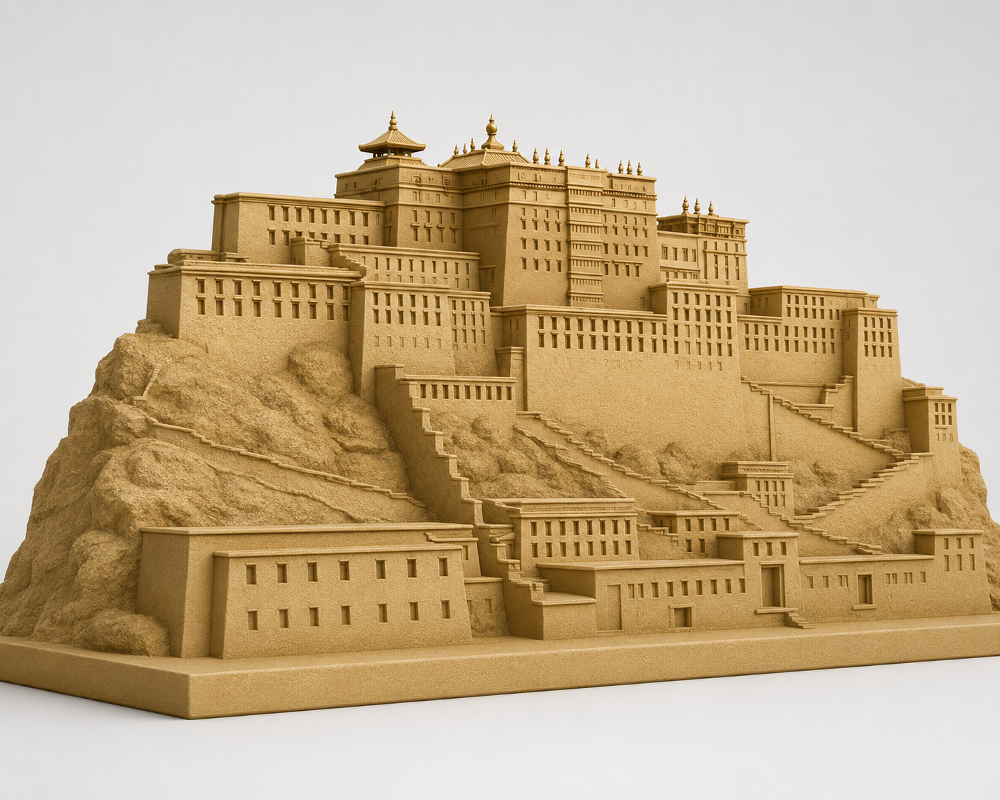 Potala palace 3d miniature scale model (5 inch)